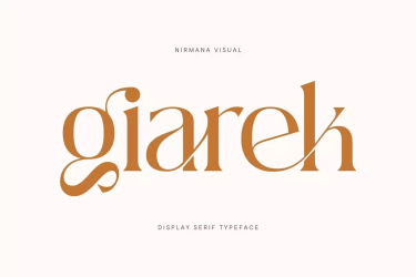 Giarek – Ligature Serif Font free download – Professional font preview