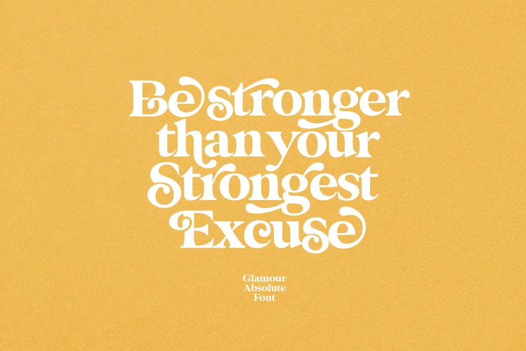 Glamour Absolute Font free download preview 3 – Serif Fonts font