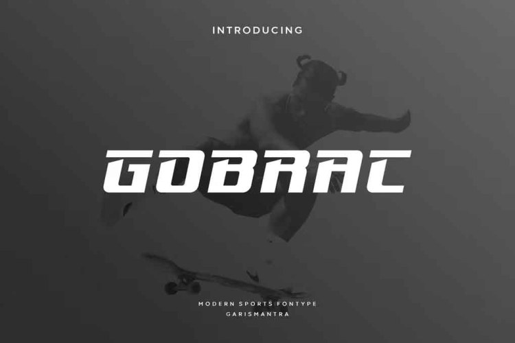 Gobrac Font free download preview 3 – Decorative Fonts font