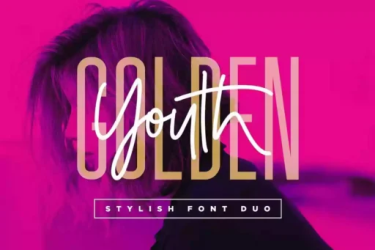 Golden Youth Font free download – Script font preview