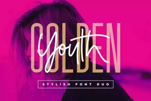Golden Youth Font free download – Script And Handwritten font preview image for Windows and Mac