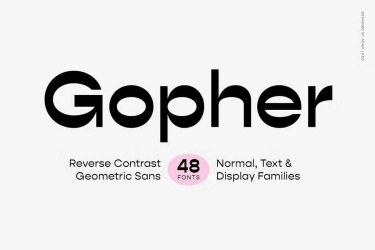 Gopher Font free download – Font Family font preview