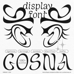 Gosna Font free download – Display Fonts font preview