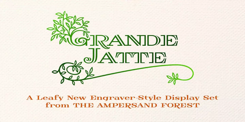 Grande Jatte Font Family free download preview 11 – Display Fonts font