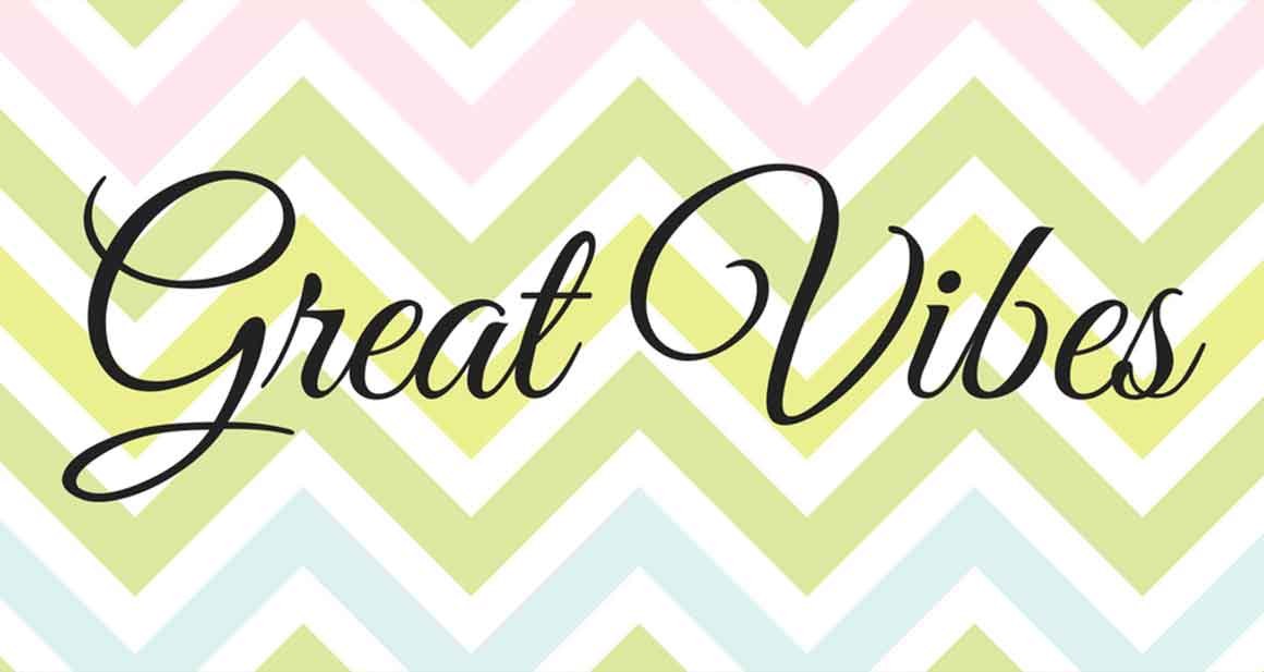 Great Vibes Font free download – Script And Handwritten font preview image for Windows and Mac