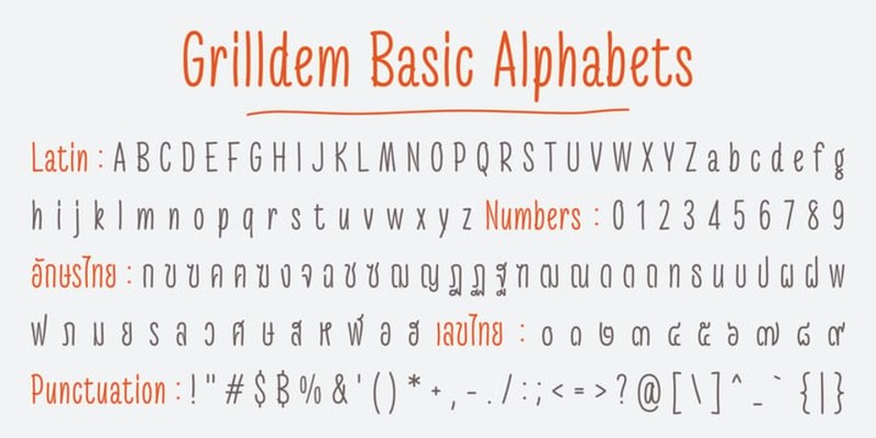 Grilldem Font Family free download preview 7 – Script And Handwritten font