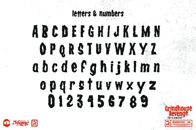 Grindhouse Revenge Font free download preview 4 – Display Fonts font