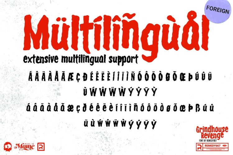 Grindhouse Revenge Font free download preview 5 – Display Fonts font