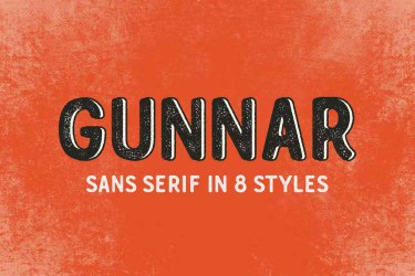 Gunnar Font free download – Friendly font preview