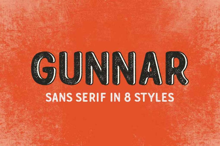 Gunnar Font free download preview 3 – Serif Fonts font