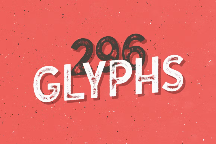 Gutenberg Font free download preview 8 – Display Fonts font