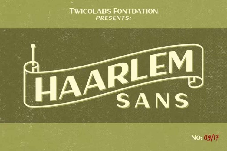 Haarlem Sans Font free download preview 3 – Sans Serif Fonts font