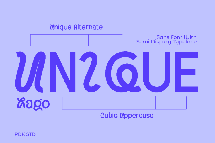 Hago Font free download preview 3 – Display Fonts font
