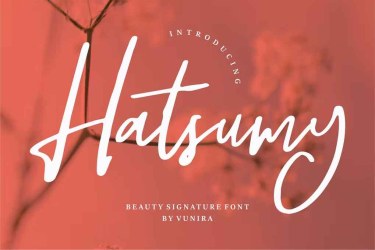 Hatsumy Beauty Signature Font free download – Handwriting Fonts font preview