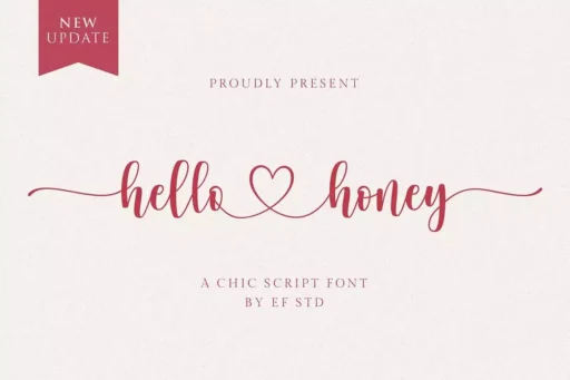 Hello Honey Font free download preview 7 – Script And Handwritten font