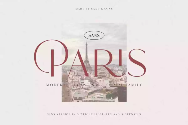 Hello Paris Sans Font free download – Modern font preview
