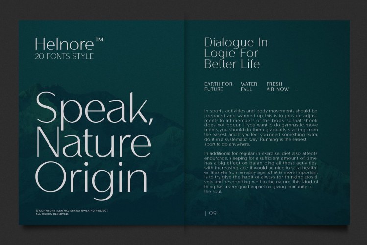 Helnore Font free download preview 1 – Serif Fonts font