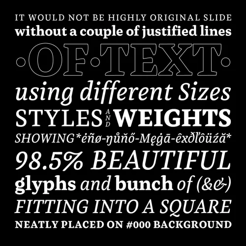 Henk Work Font free download preview 6 – Serif Fonts font