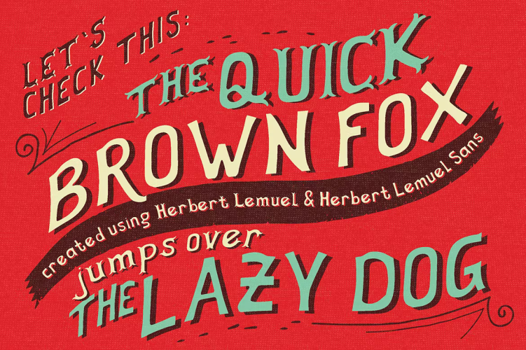 Herbert Lemuel Font free download preview 1 – Serif Fonts font