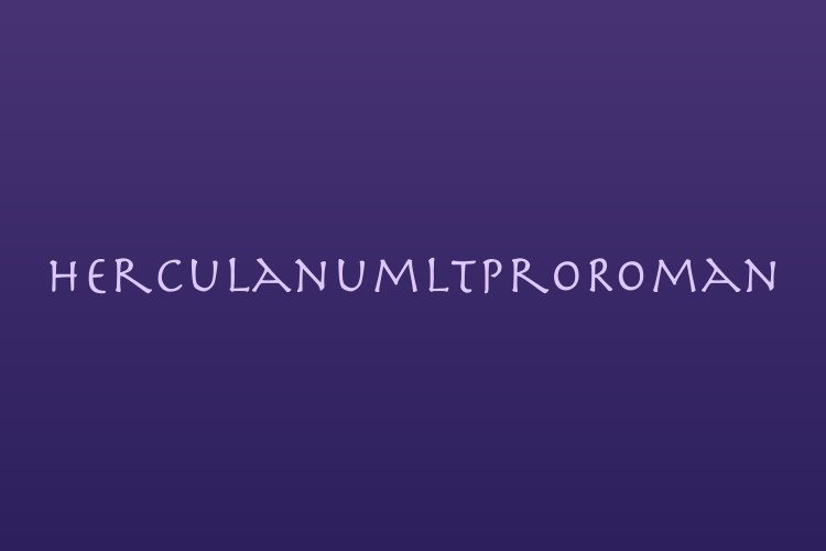 Herculanum LT Pro Font free download preview 1 – Display Fonts font