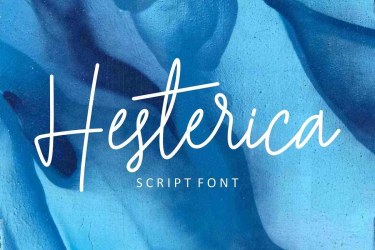 Hesterica Font free download – Script And Handwritten font preview