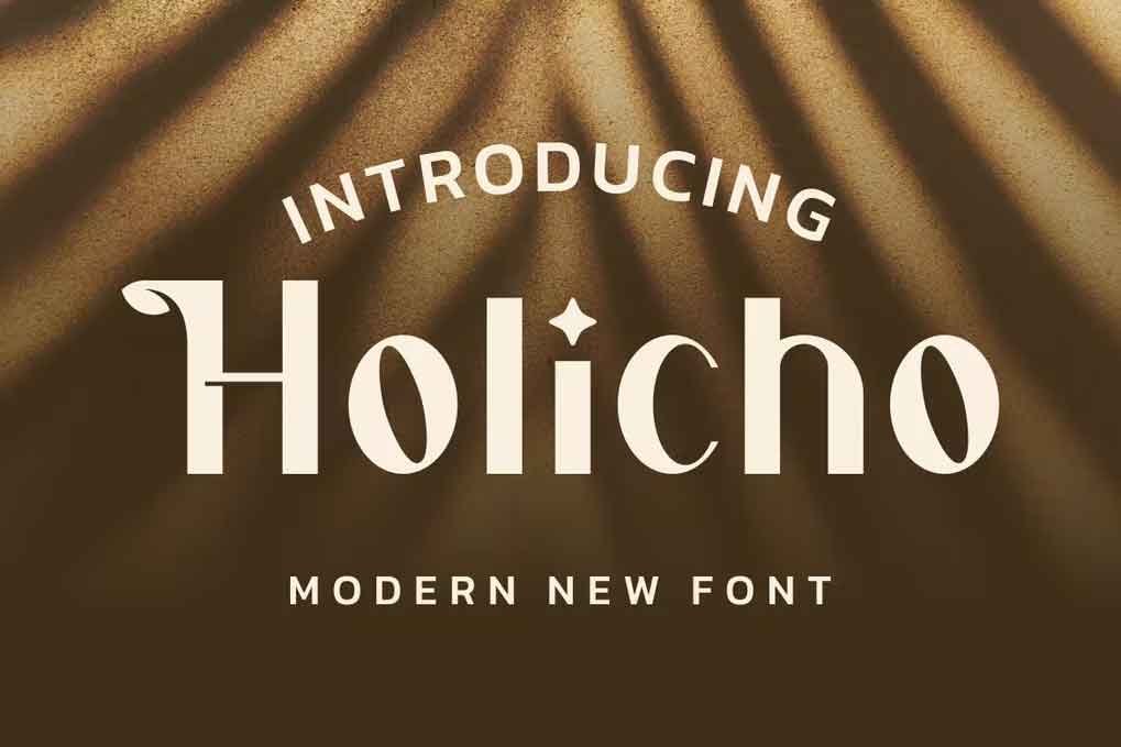 Holicho Font free download – Sans Serif Fonts font preview image for Windows and Mac