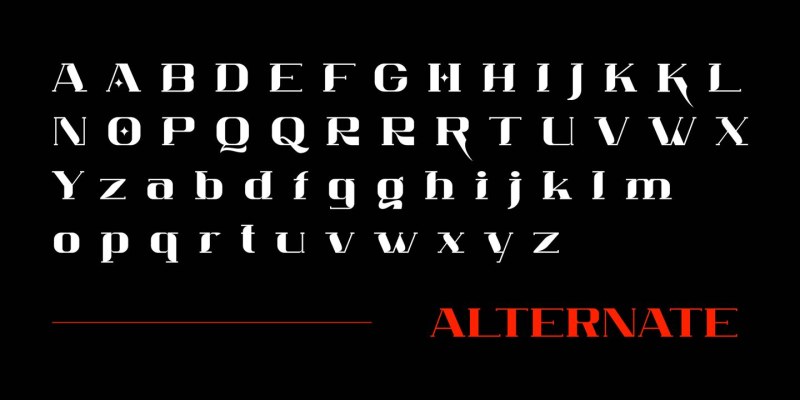 Homrich Font free download preview 7 – Display Fonts font