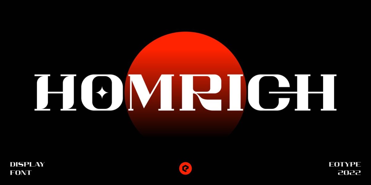 Homrich Font free download – Display Fonts font preview image for Windows and Mac