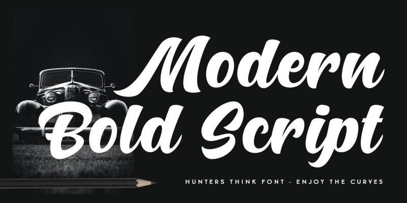 Hunters Think Font free download preview 1 – Script And Handwritten font