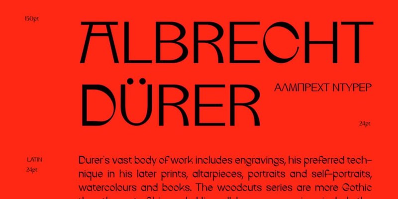 IF Durer Display Font free download preview 3 – Modern Fonts font