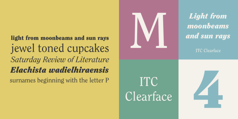 ITC Clearface Font free download preview 2 – Serif Fonts font