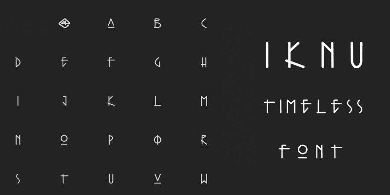 Iknu Font free download preview 1 – Display Fonts font
