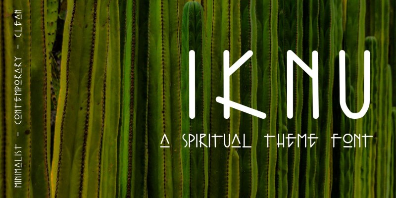 Iknu Font free download preview 4 – Display Fonts font