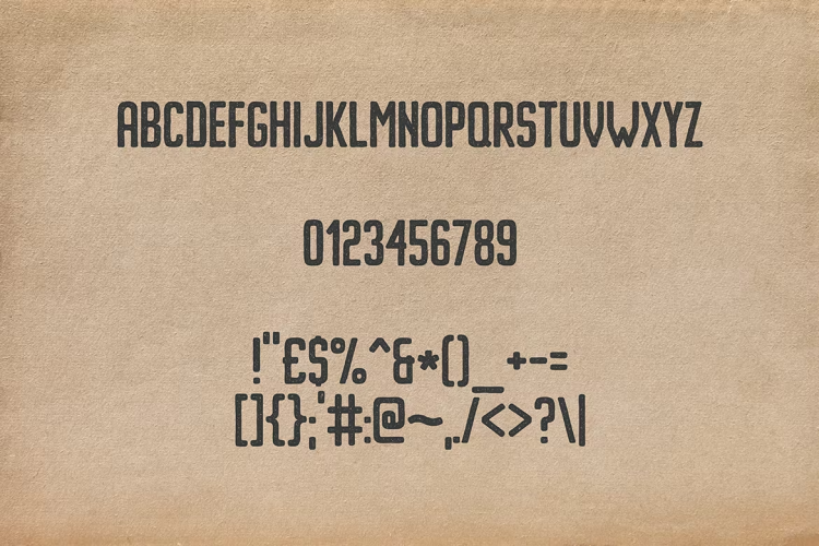 Imprimo Letterpress Font free download preview 2 – Sans Serif Fonts font