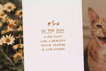 In The Sun Handwritten SVG Font free download – Handwriting Fonts font preview