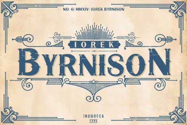 Iorek Byrnison Font free download – Classic font preview