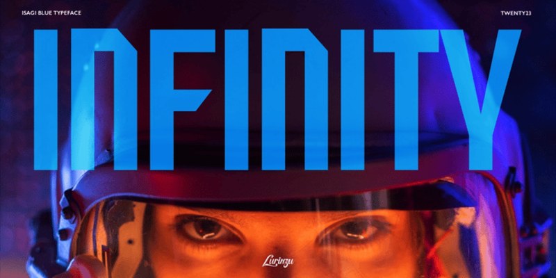 Isagi Blue Font Family free download preview 3 – Display Fonts font