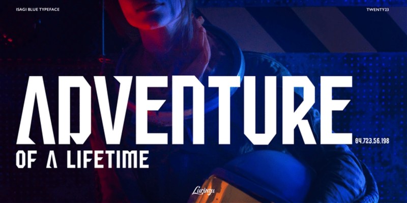 Isagi Blue Font Family free download preview 9 – Display Fonts font