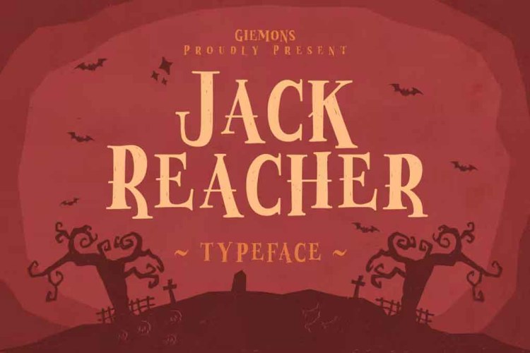 Jack Reacher Typeface Font free download preview 3 – Decorative Fonts font