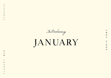 January Font free download – Typeface font preview