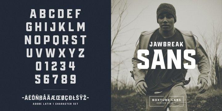 Jawbreak Font Family free download preview 1 – Slab Serif Fonts font