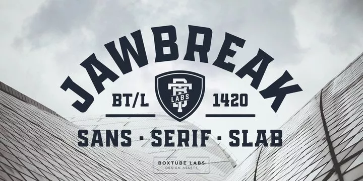Jawbreak Font Family free download preview 6 – Slab Serif Fonts font
