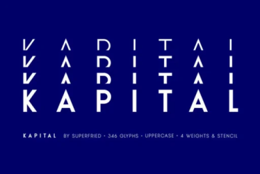KAPITAL Font free download – Elegant font preview