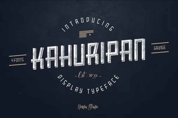 Kahuripan Font free download preview 3 – Serif Fonts font