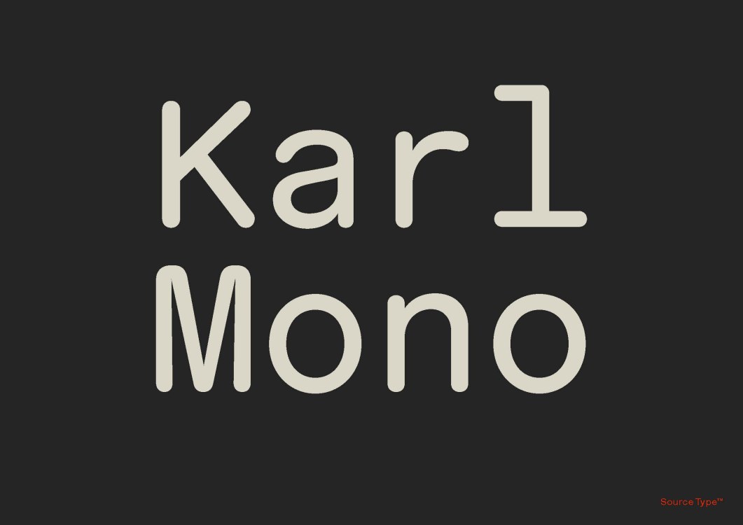 Karl Mono Font Family free download – Display Fonts font preview image for Windows and Mac