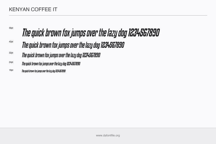 Kenyan Coffee Font Family free download preview 2 – Sans Serif Fonts font