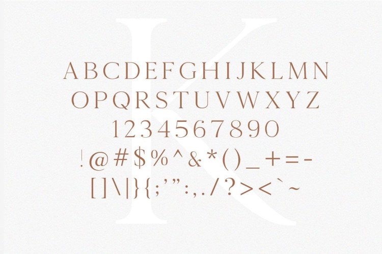 Kinfolk Font free download preview 5 – Serif Fonts font