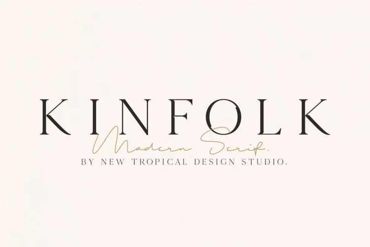 Kinfolk Font free download preview 6 – Serif Fonts font