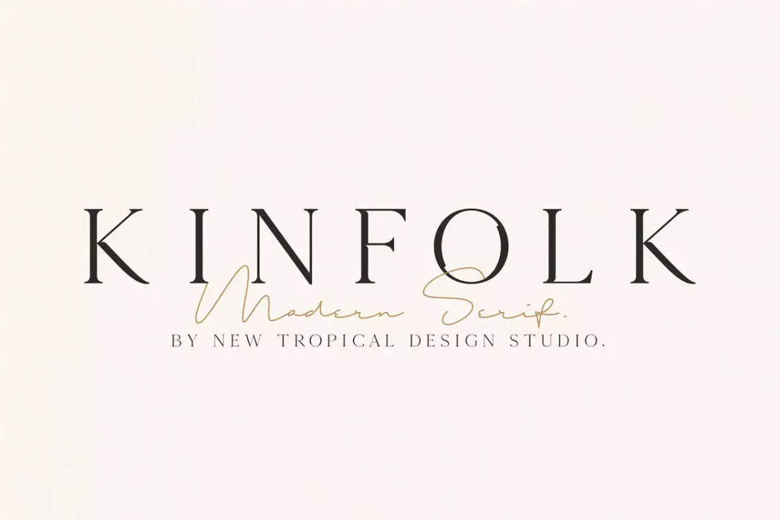 Kinfolk Font free download – Serif Fonts font preview image for Windows and Mac