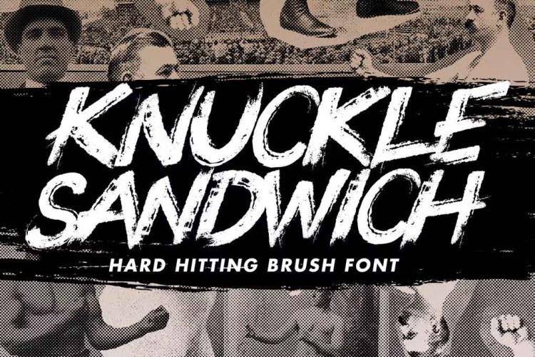 Knuckle Sandwich Font free download preview 3 – Script And Handwritten font